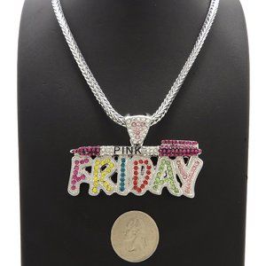 Nicki Minaj Pink Friday Pendant 18" Franco Chain